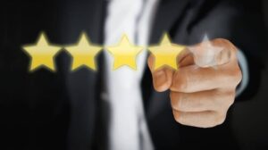 Stars from online reviews to assess online or digital reputation