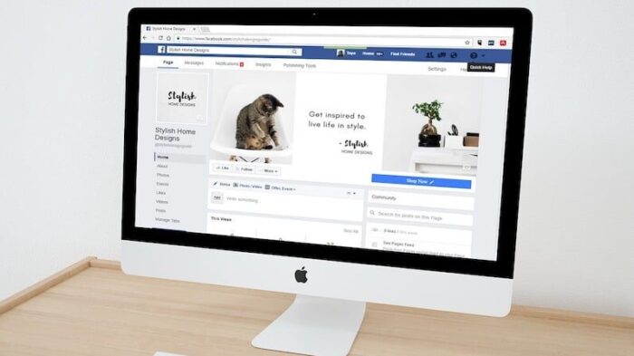 un monitor con una schermata relativa a campagne social come alternativa a campagne google ads