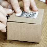 scatolina con un qr code